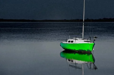 Green Boat Stock Photos