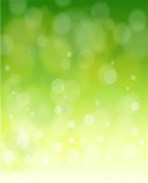 Green bokeh abstract light background. Vector illustration Stock Illustration