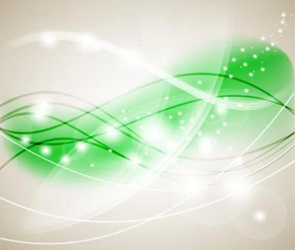 Green bokeh abstract light background. Vector illustration Stock-Illustration