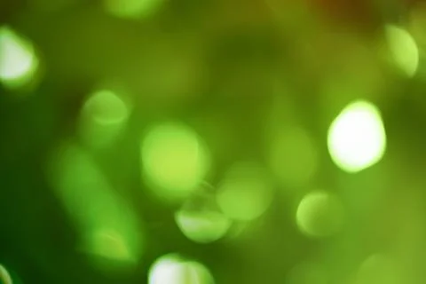 Green bokeh abstract light background Stock Photos