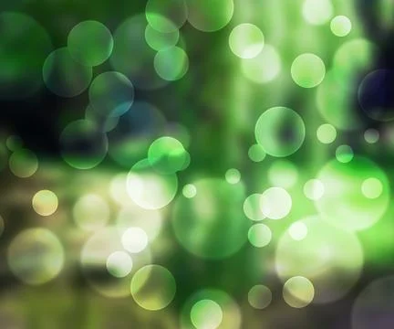 Green bokeh background Stock Illustration