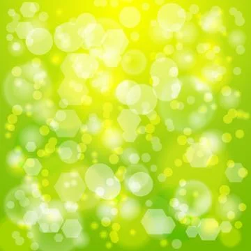 Green bokeh background Stock Illustration