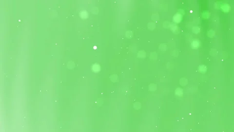 Green bokeh background with white particles Stock Footage 329949764