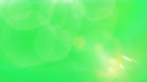 Green bokeh background with yellow highlights Stock Footage 338239555