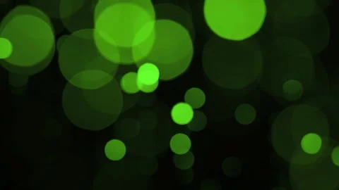 Green Bokeh - Black Background Stock Footage 271022627