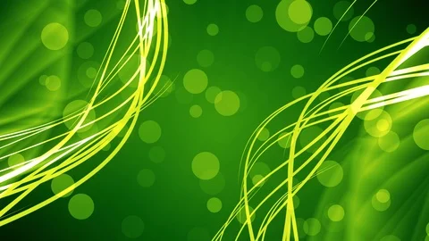 Green Bokeh Flow Streaks Stock Footage 92337409