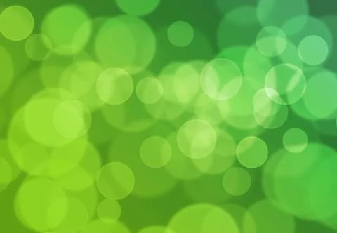 Green Bokeh Light Background 库存插图