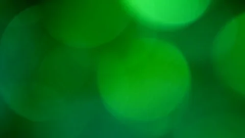 Green bokeh light effect abstract background, animation of sparkle circles Stock Footage 125614714