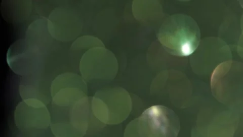Green bokeh light leak full screen beauty Stock Footage 319390937