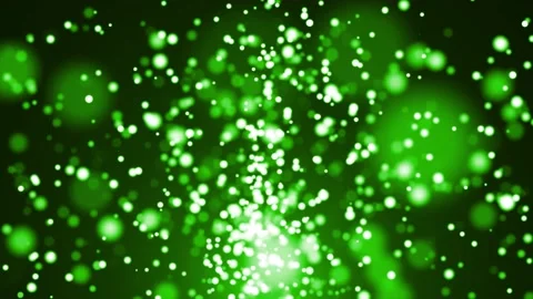 Green Bokeh particles floating motion background Stock Footage 167557952