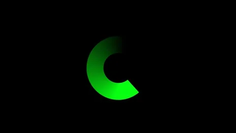 Green Bold Circle loading animation and buffering Stock Footage 341628856