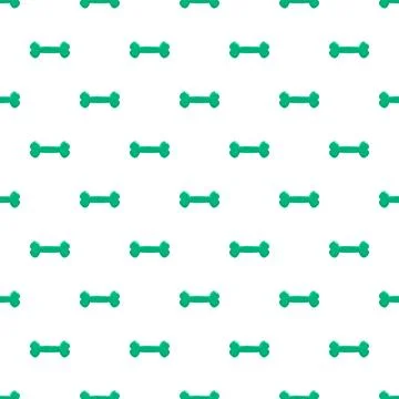 Green bone pattern creating seamless pet background イラスト素材