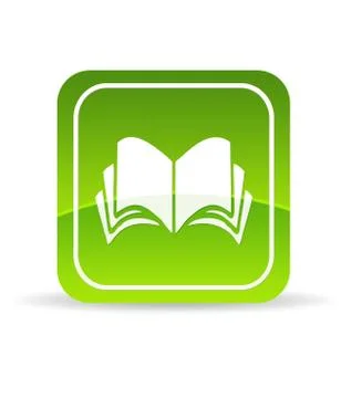 Green book icon Stock Illustration