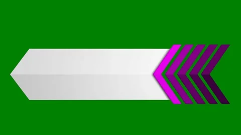Green border screen arrow purple arrows green screen animated chromakey Stock Footage 314068221