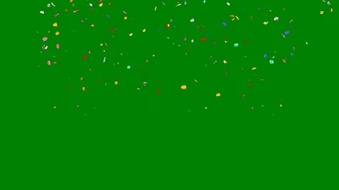 Green border screen bunch balloons colorful confe green screen animated Stock Footage 314067905