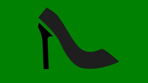 Green border screen letter j black shoe phone cat green screen animated Stock Footage 314068378