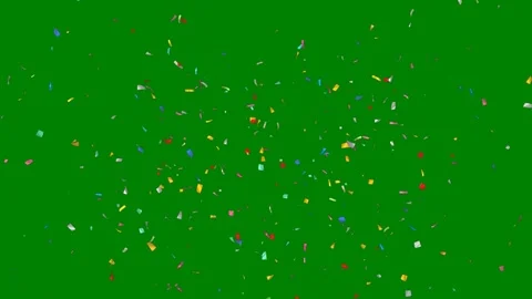 Green border screen lot confe green screen animated chromakey motion creative Stock Footage 314068012