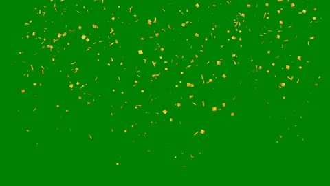Green border screen lot gold coning bunch leaves cons green screen animated Stock Footage 314067927