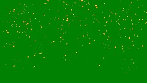 Green border screen lot gold coning cons clock green screen animated Stock Footage 314067949
