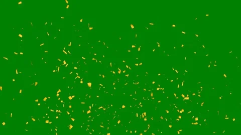 Green border screen lot gold coning conkles bunch cons green screen animated Stock Footage 314068015