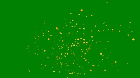 Green border screen lot gold coning bunch cons green screen animated Video stock 314068023