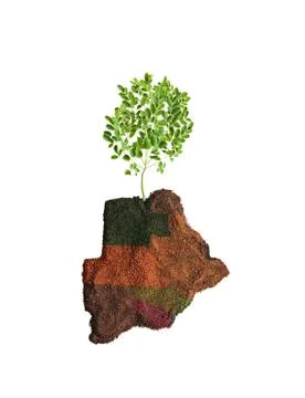 Green Botswana Stock Photos