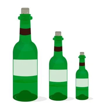 Green bottle Stock Illustration