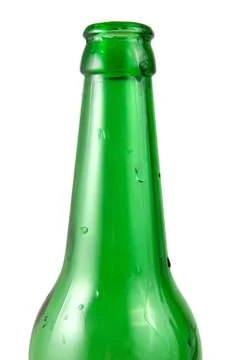 Green bottle isolated Stock Photos