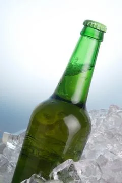Green bottle Foto stock