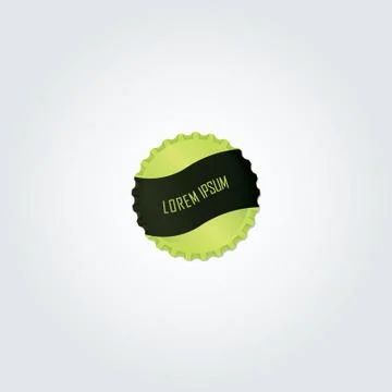 Green bottlecap vector design Stock Illustration