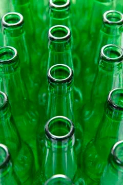 Green Bottles Stock Photos