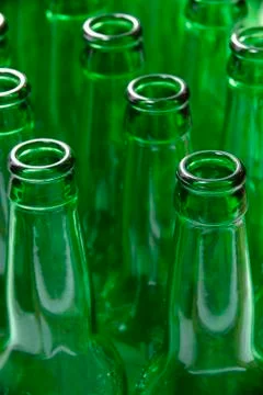 Green Bottles Stock Photos
