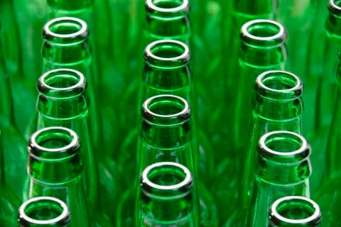 Green Bottles Stock Photos