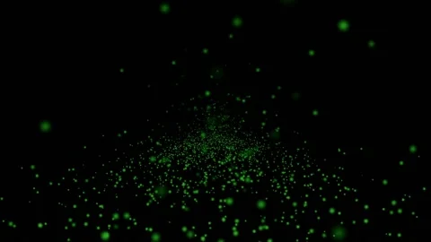 Green Bounce Particles on a Floor Stock Footage 147032621