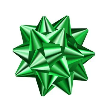 Green bow Stock Illustration