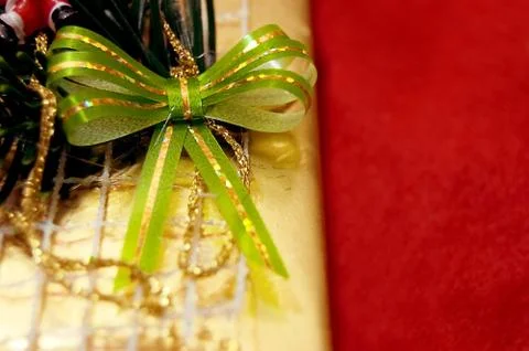 Green bow Stock Photos