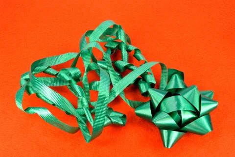 Green bow Stock Photos