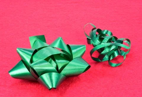 Green bow Stock Photos