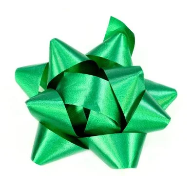 Green bow Stock Photos