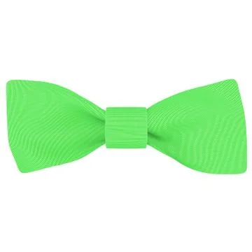 Green bow on a white background Stock Illustration