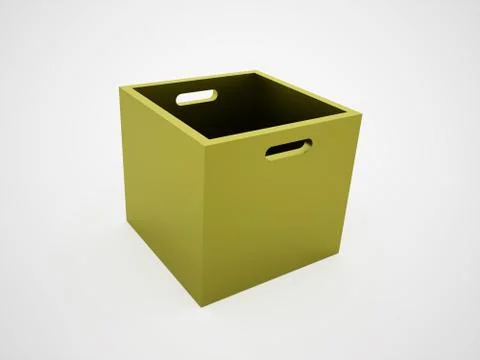 Green box concept rendered Stock Illustration