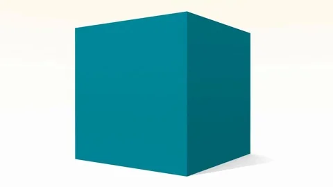 Green box isolated on white background Stock Footage 100969305