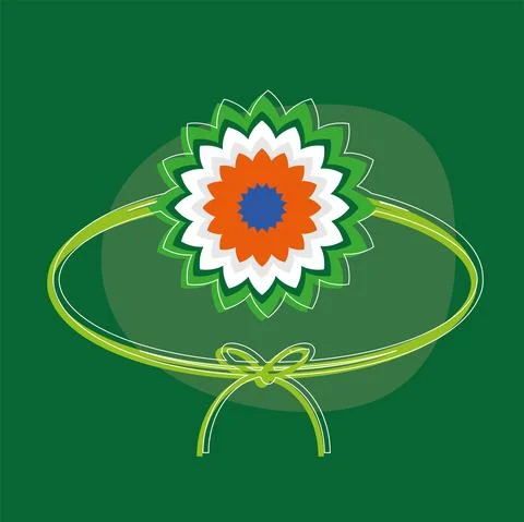 Green bracelet accessory Stock Illustration