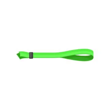 Green bracelet, template for security access, control or identification at Stock Illustration