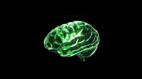 Green brain Stock Footage
