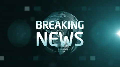 Green breaking news generic Video stock 37922484