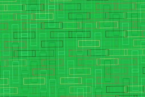 Green brick wall with horizontal pattern and texture Stock Photos