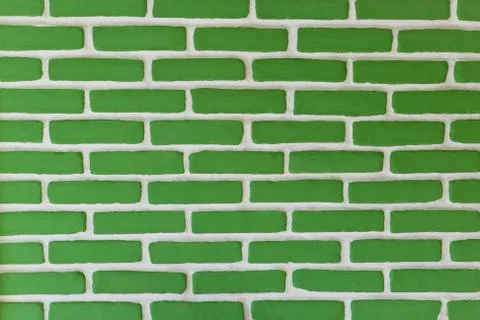 Green brick wall 스톡 사진