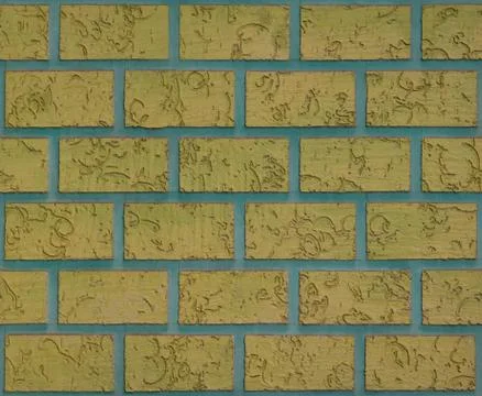 Green brick wall texture (close up) Stock Photos