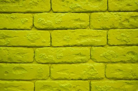 Green brick wall texture Foto stock